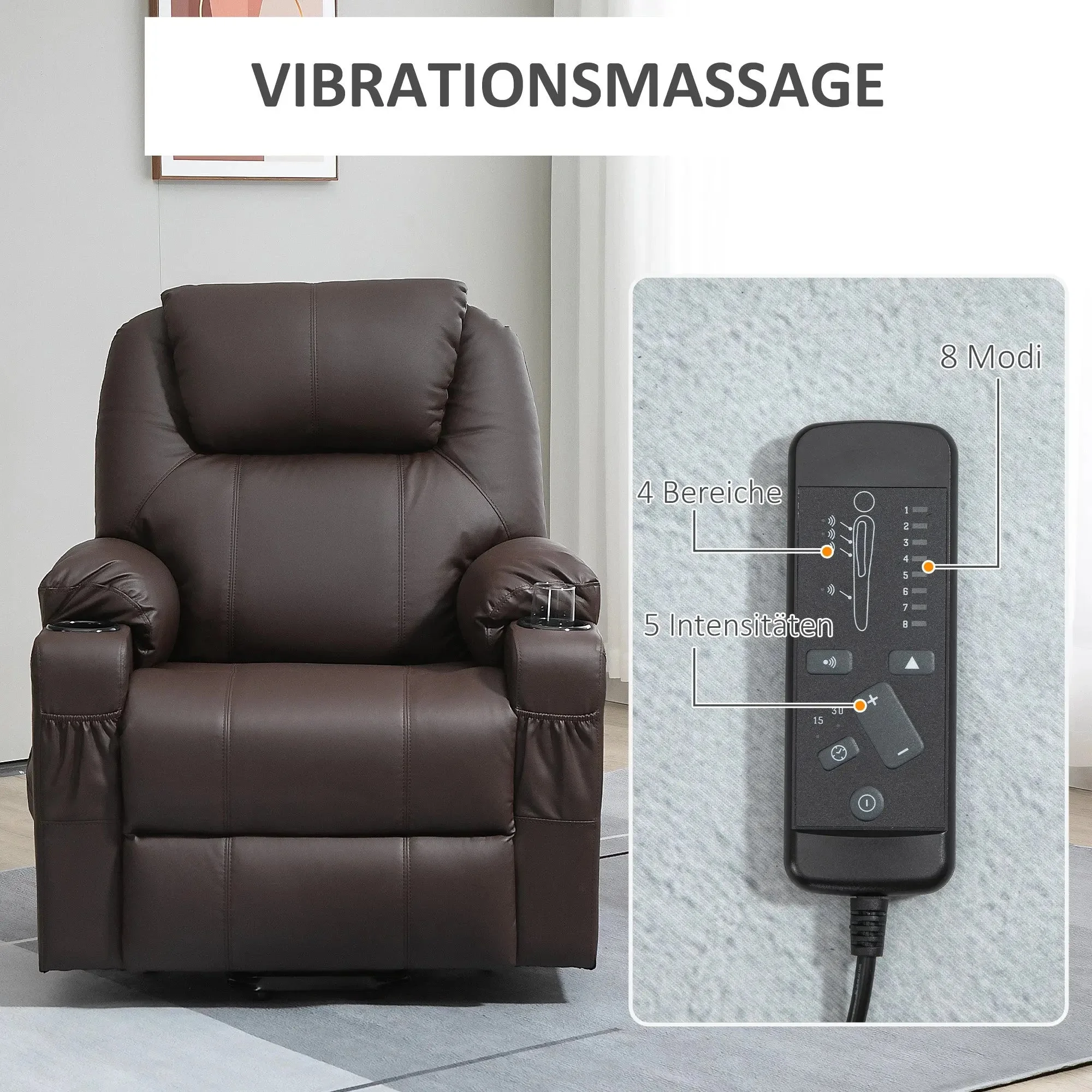 RehaComfort Aufstehsessel Grandano mit Massage – view 3