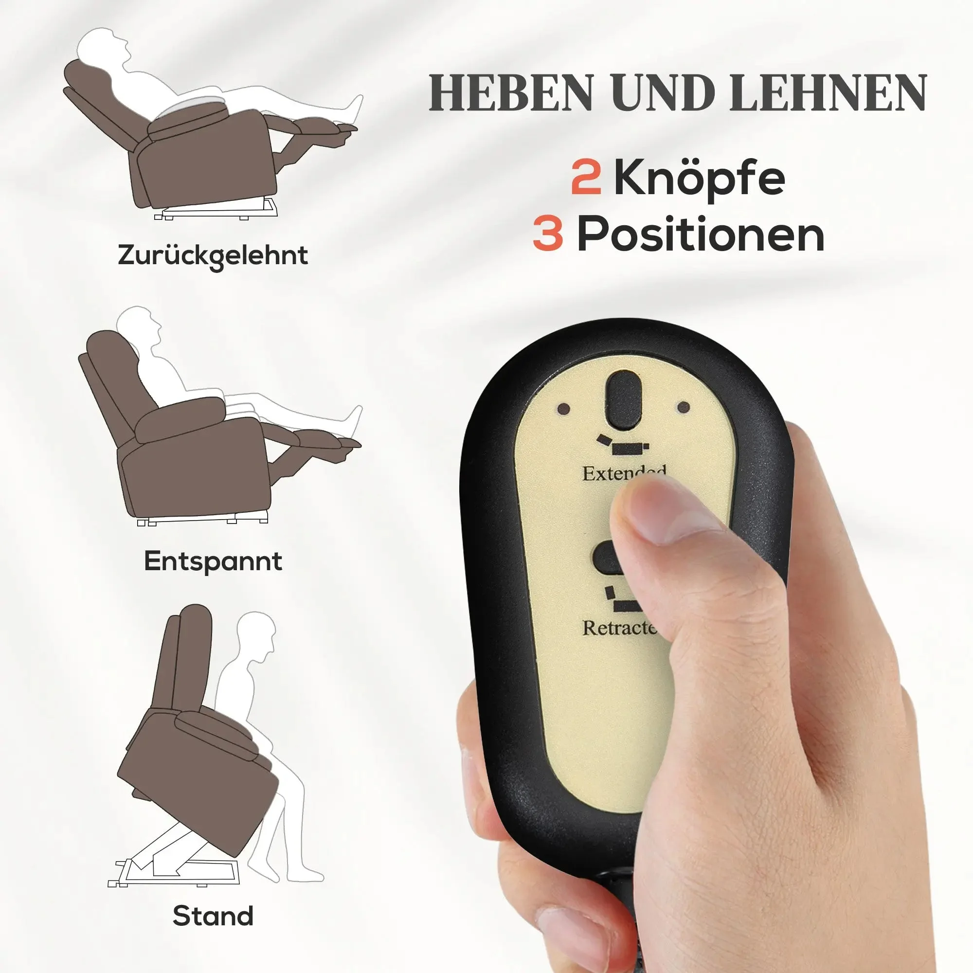 Elektrischer Massagesessel mit Aufstehhilfe – view 5