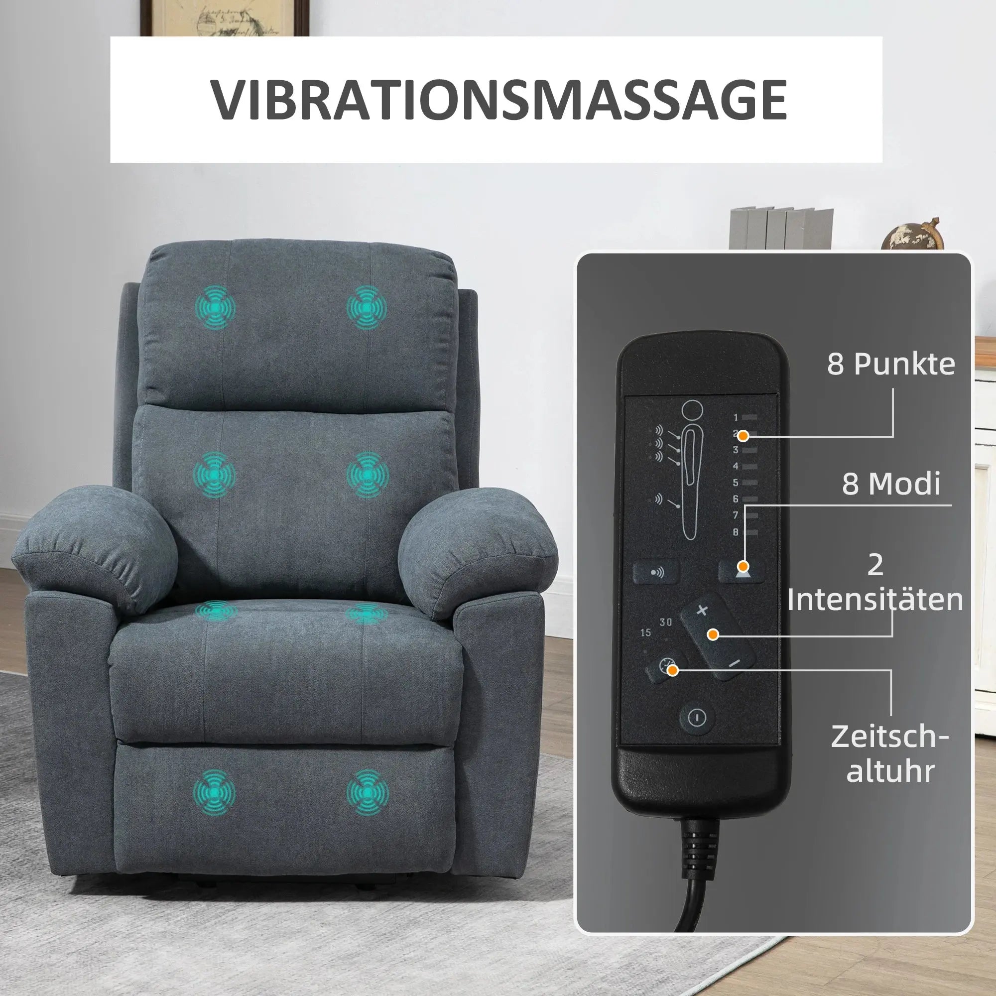 Aufstehsessel für Senioren  mit Massagefunktion – view 2