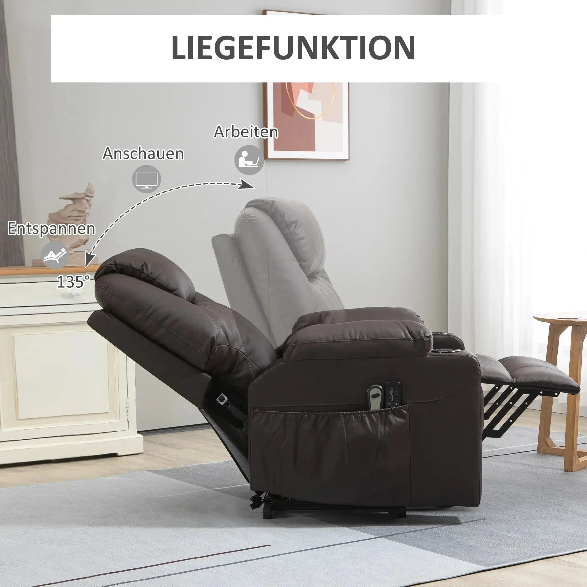 RehaComfort Aufstehsessel Grandano mit Massage – view 4
