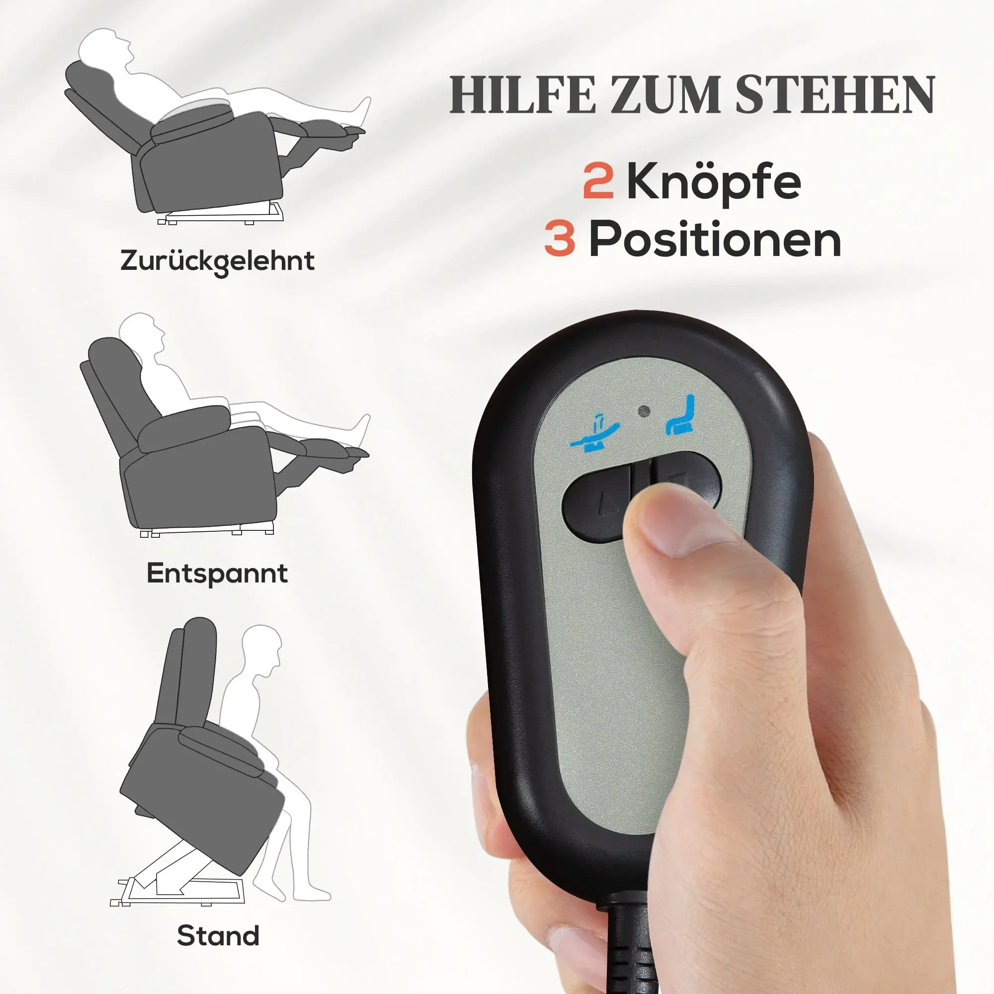 Aufstehsessel mit Liegefunktion – view 3