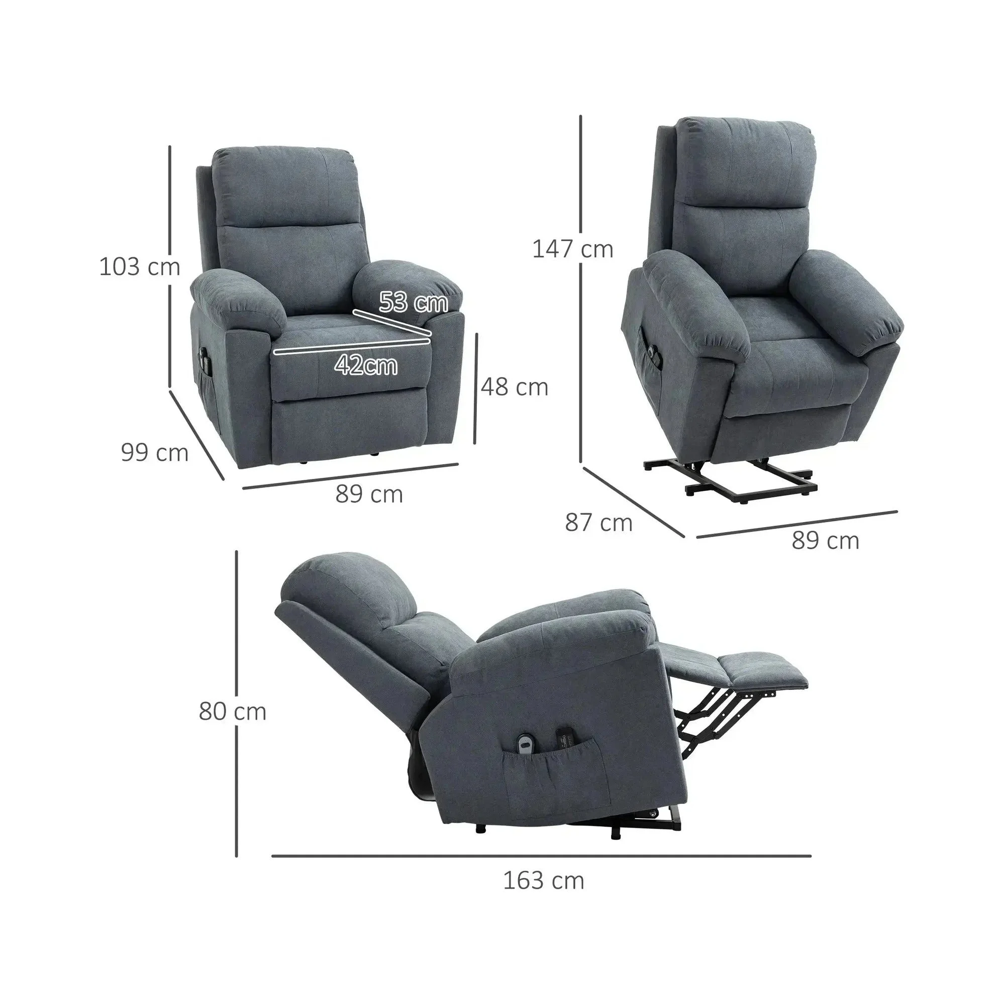 Aufstehsessel für Senioren  mit Massagefunktion – view 3