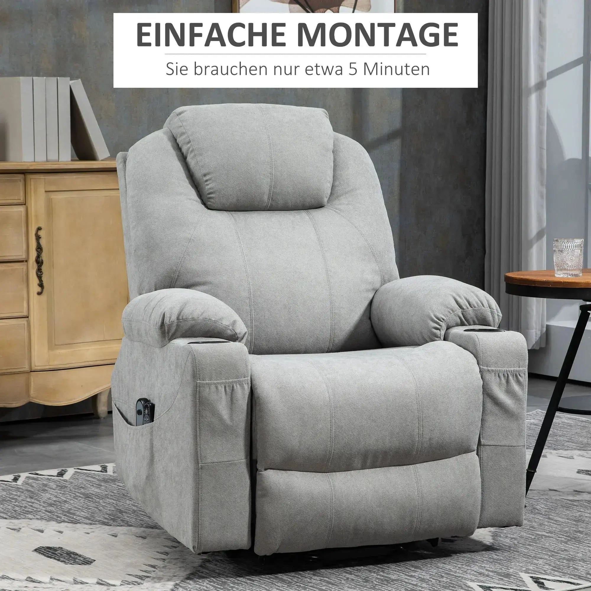 Massagesessel mit Aufstehhilfe elektrisch – view 4