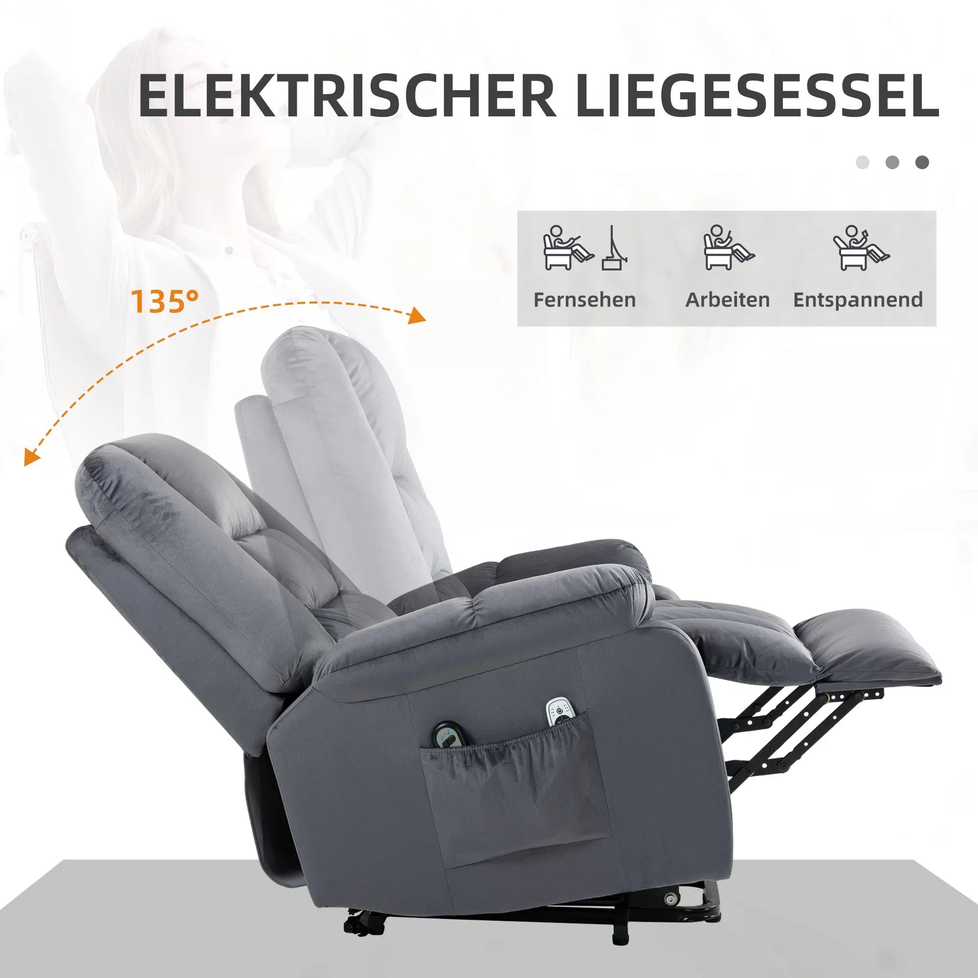 Seniorensessel mit Liegefunktion – view 5